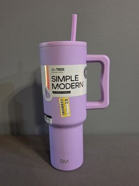 Simple Modern Trek 40 oz Tumbler Lavender Mist Handle Straw New